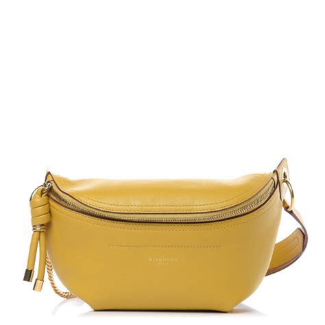 givenchy yellow bumbag|GIVENCHY Calfskin Whip Bum Bag Yellow Curry .